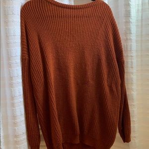 Burnt orange Oversized Sweater